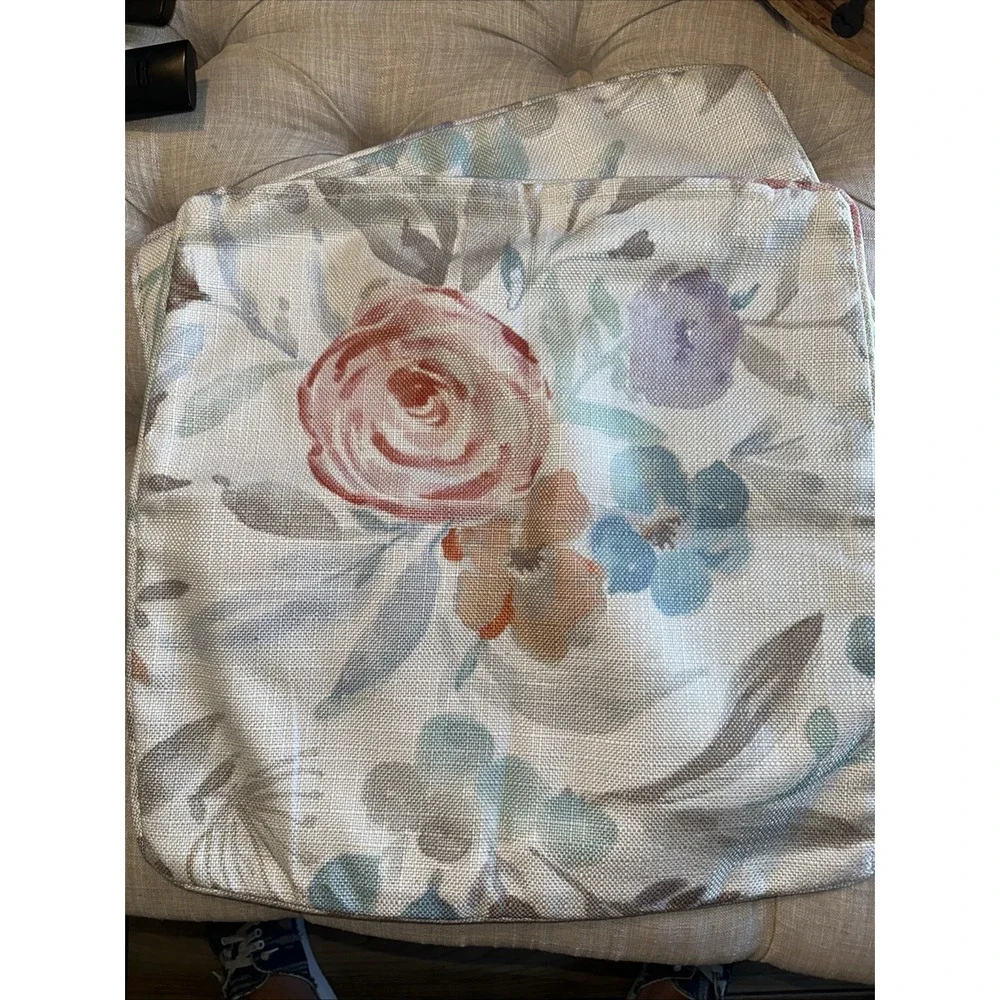Pier 1 Floral Throw Pillow 